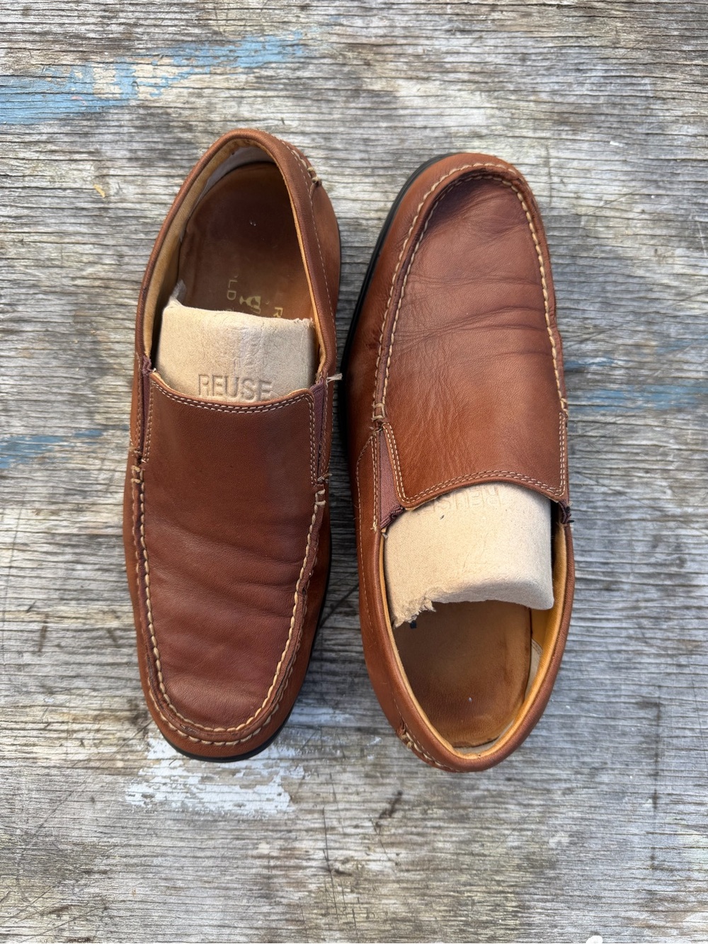 Sperry Brown Leather Slip-On Loafers men’s 9.5